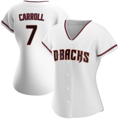 Women's Corbin Carroll Arizona Diamondbacks Replica White Home Jersey