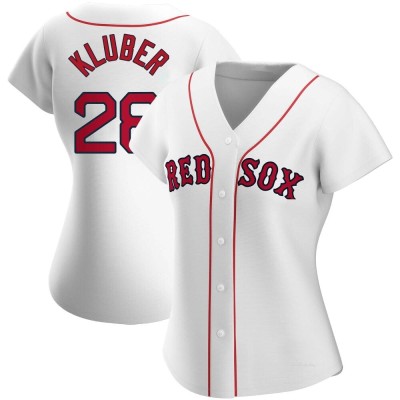 Women's Corey Kluber Boston Red Sox Replica White Home Jersey