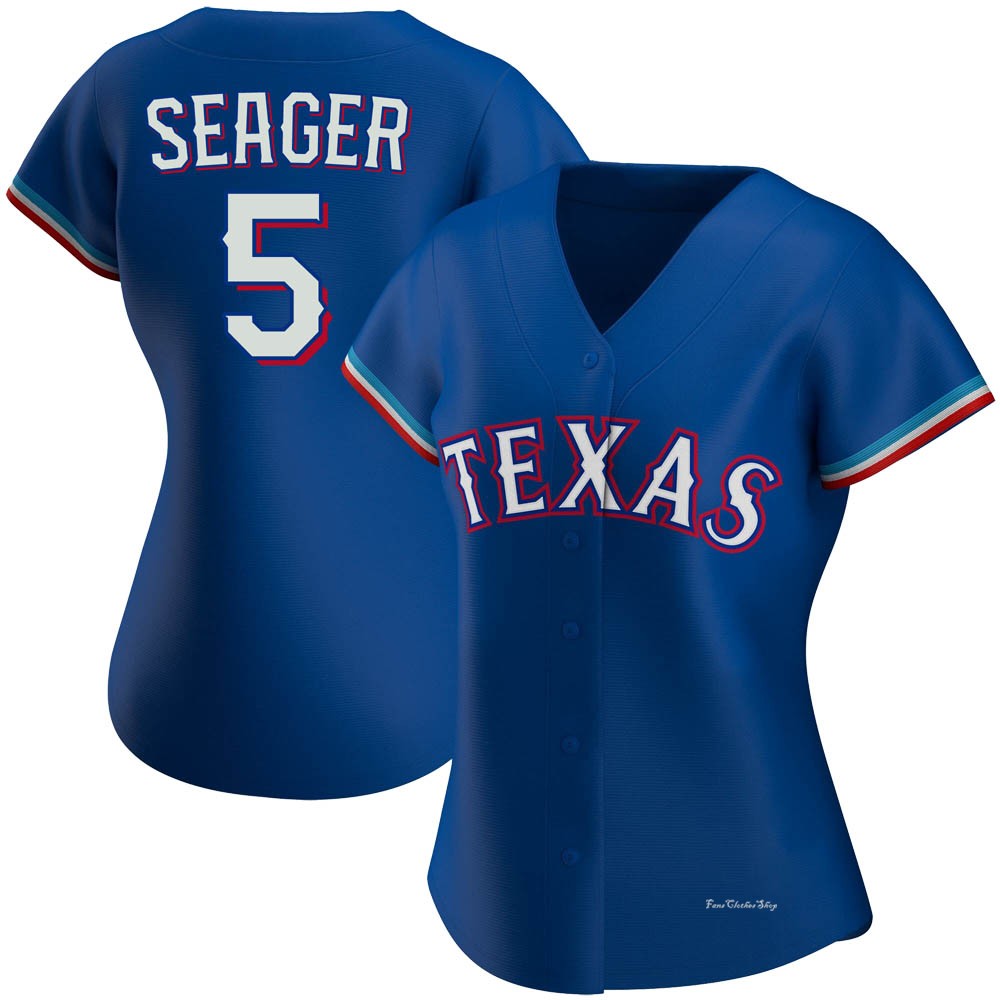 Women's Corey Seager Texas Rangers Authentic Royal Alternate Jersey