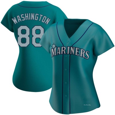 Women's Curtis Washington Seattle Mariners Replica Aqua Alternate Jersey