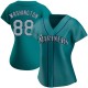 Women's Curtis Washington Seattle Mariners Replica Aqua Alternate Jersey