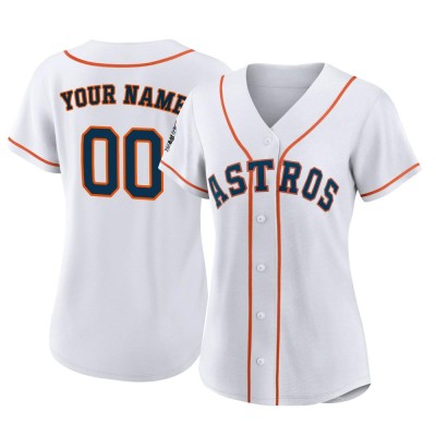 Women's Custom Houston Astros Replica White 2022 World Series Home Jersey