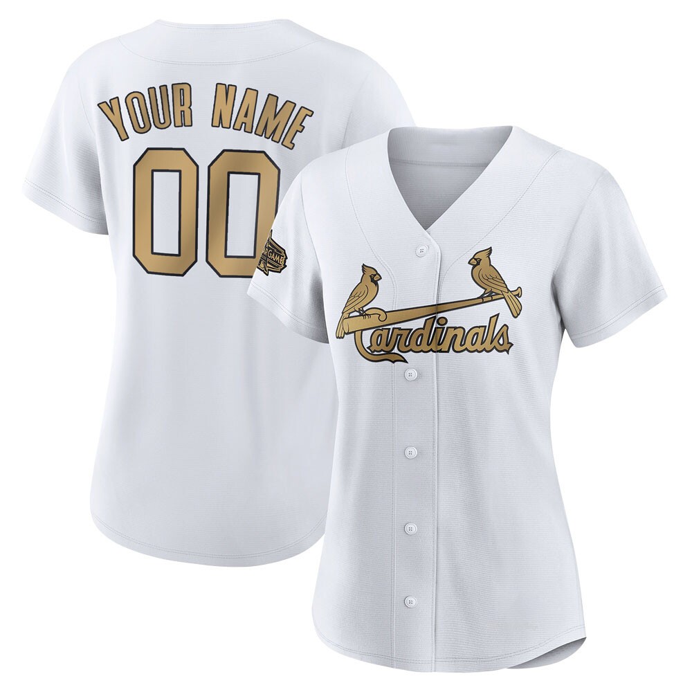 Women's Custom St. Louis Cardinals Game White Authentic 2022 All-Star Jersey