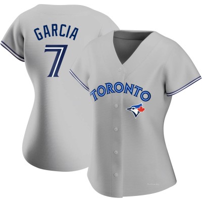 Women's Damaso Garcia Toronto Blue Jays Replica Gray Road Jersey