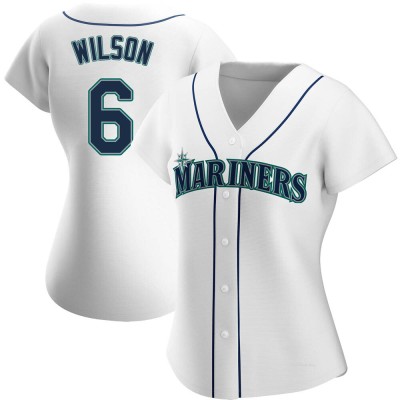 Women's Dan Wilson Seattle Mariners Authentic White Home Jersey