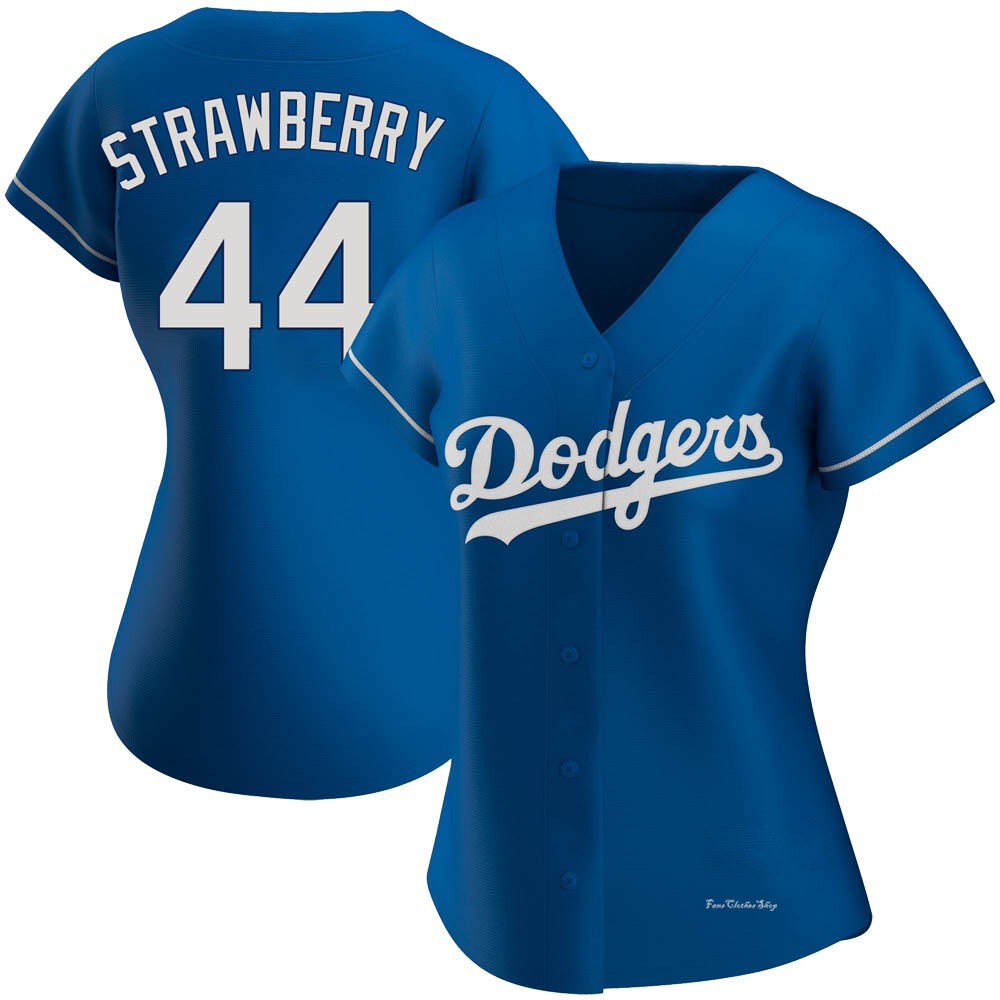 Women's Darryl Strawberry Los Angeles Dodgers Replica Royal Alternate Jersey