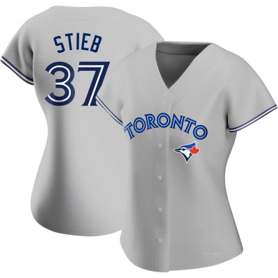 Women's Dave Stieb Toronto Blue Jays Replica Gray Road Jersey