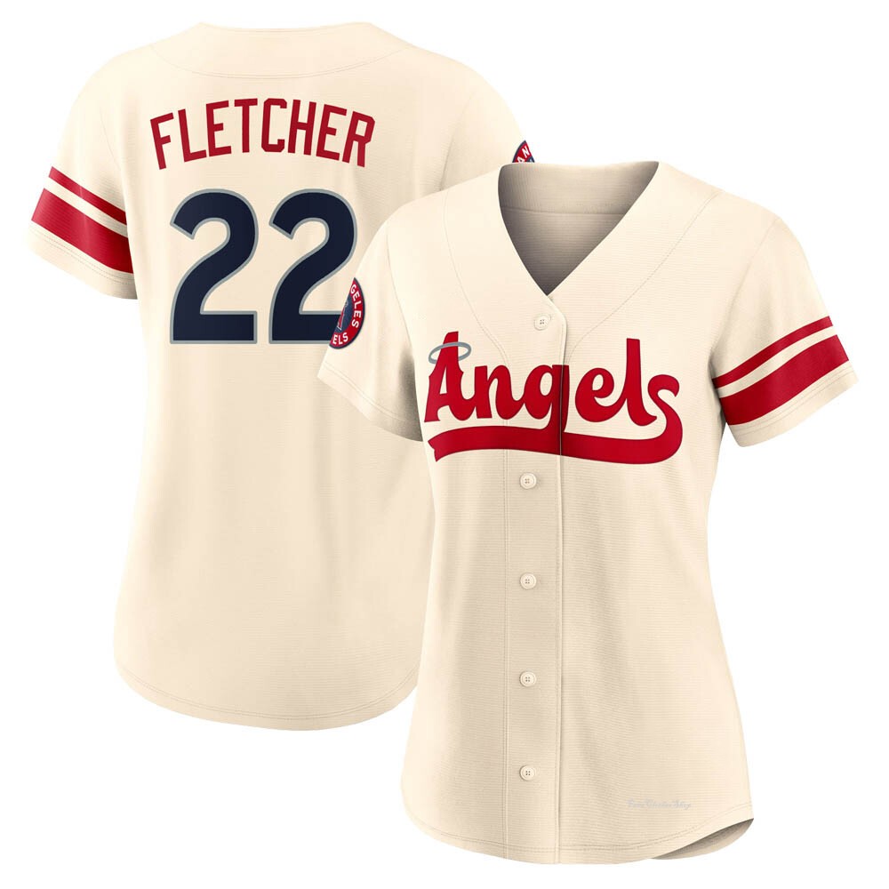Women's David Fletcher Los Angeles Angels Replica Cream 2022 City