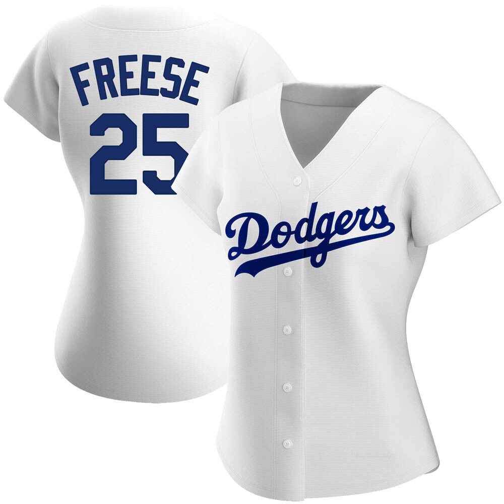 Women's David Freese Los Angeles Dodgers Replica White Home Jersey