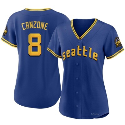 Women's Dominic Canzone Seattle Mariners Replica Royal 2023 City Connect Jersey