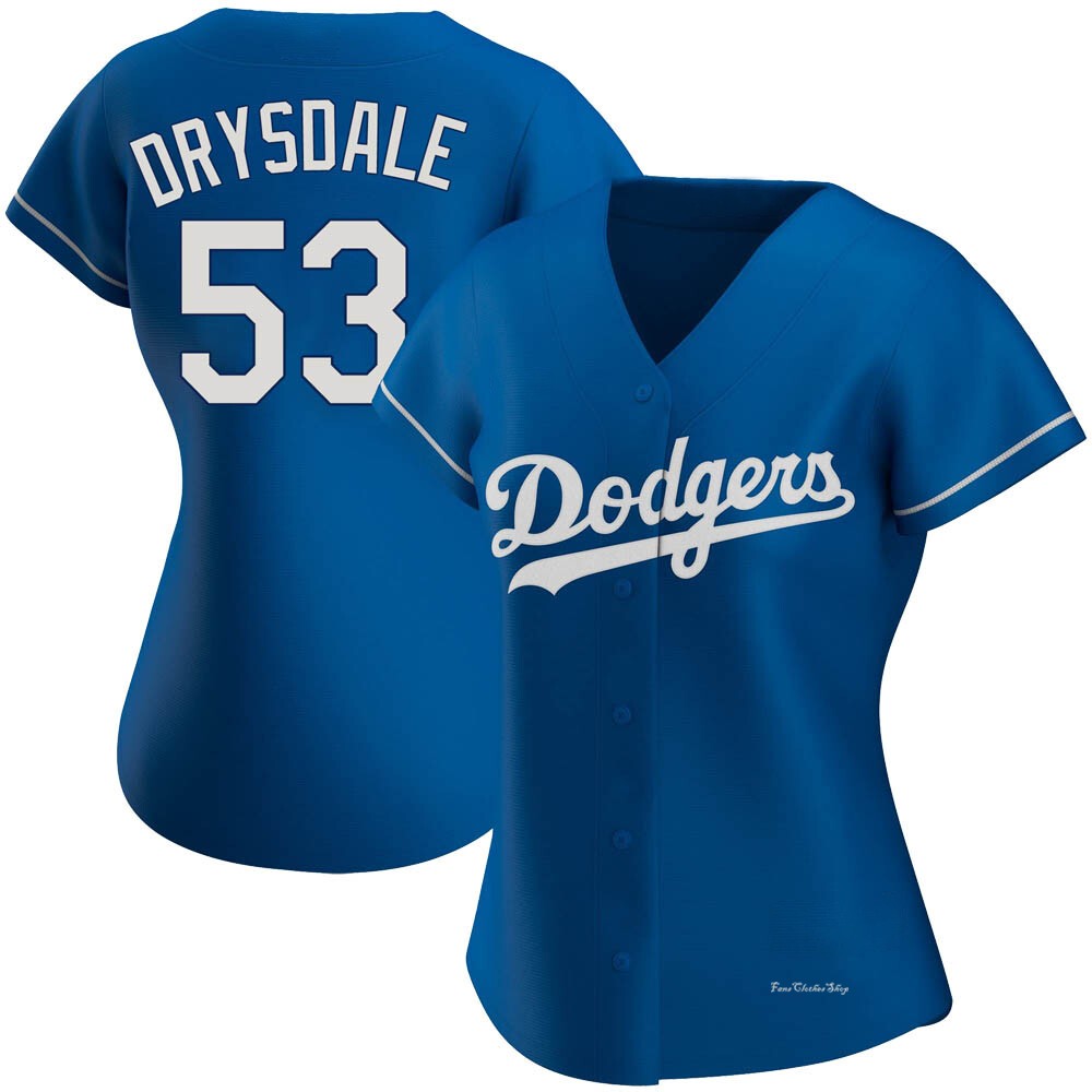 Women's Don Drysdale Los Angeles Dodgers Replica Royal Alternate Jersey