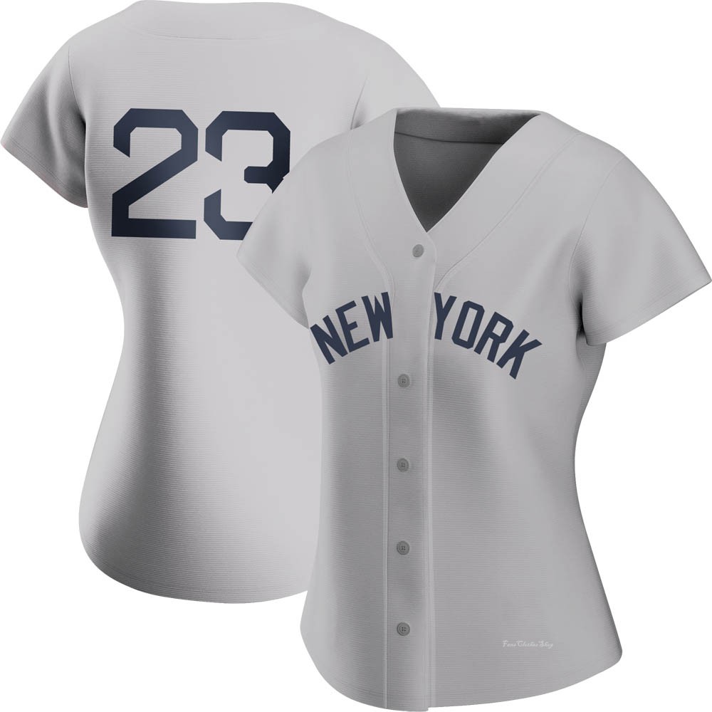 Women's Don Mattingly New York Yankees Replica Gray 2021 Field of Dreams Jersey