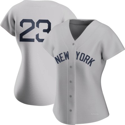 Women's Don Mattingly New York Yankees Replica Gray 2021 Field of Dreams Jersey