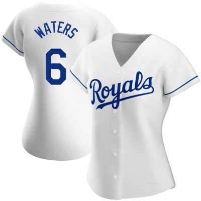 Women's Drew Waters Kansas City Royals Authentic White Home Jersey