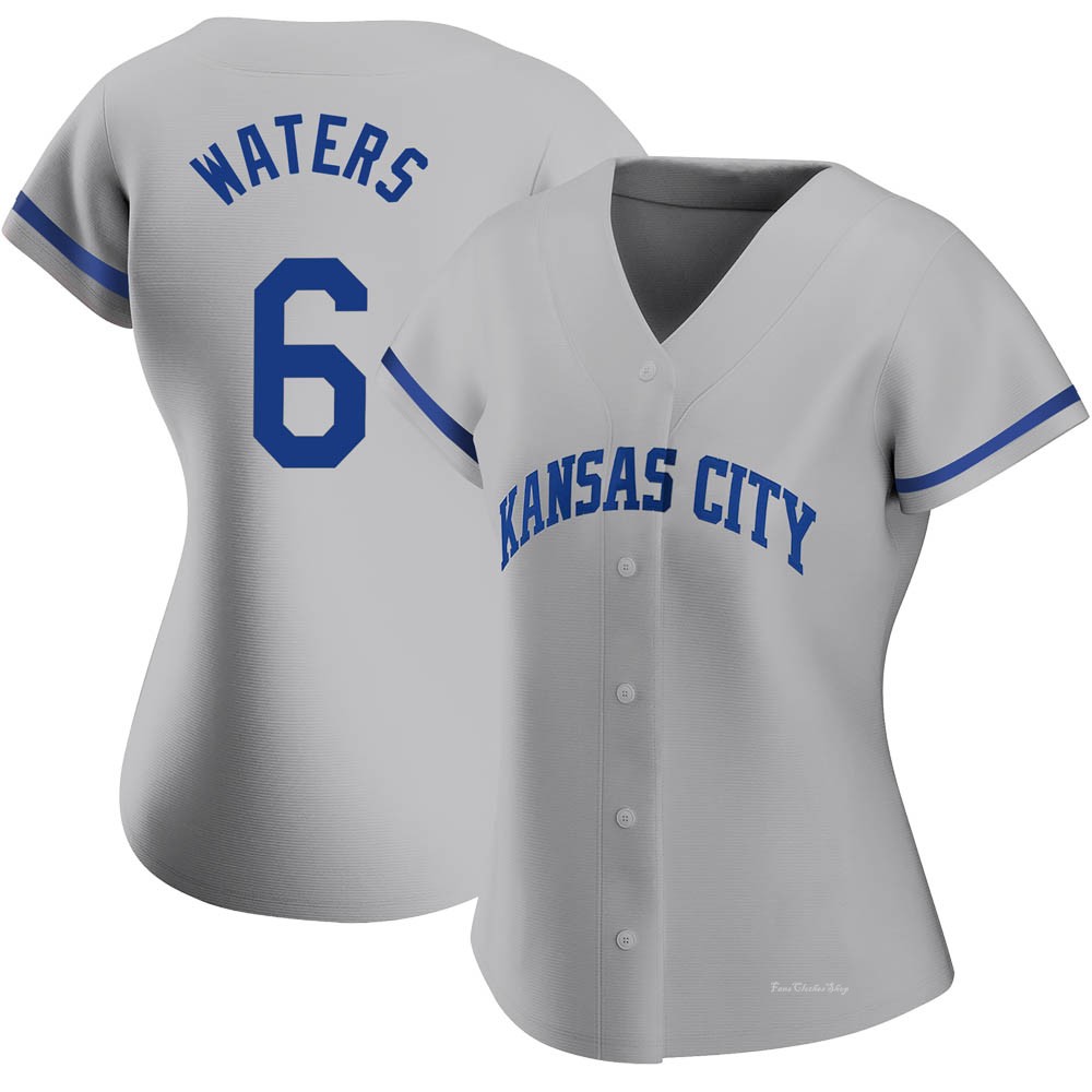 Women's Drew Waters Kansas City Royals Replica Gray 2022 Road Jersey