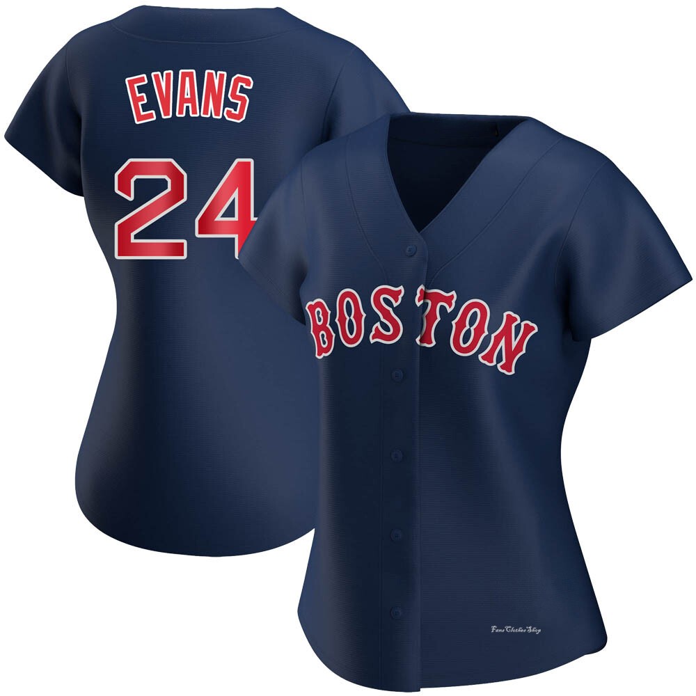 Women's Dwight Evans Boston Red Sox Authentic Navy Alternate Jersey