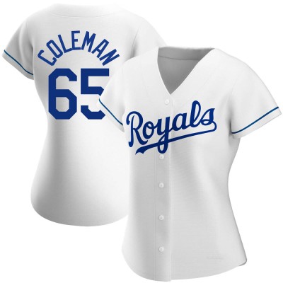 Women's Dylan Coleman Kansas City Royals Authentic White Home Jersey