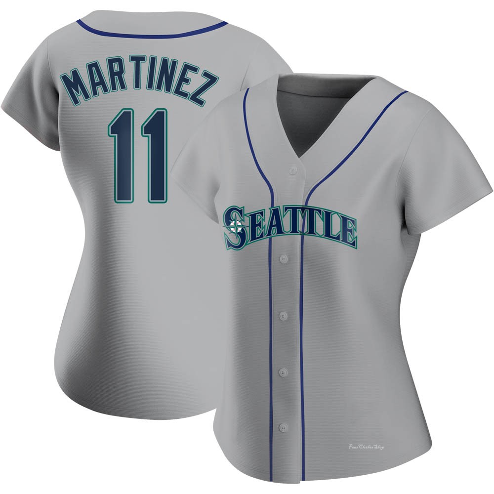 Women's Edgar Martinez Seattle Mariners Authentic Gray Road Jersey