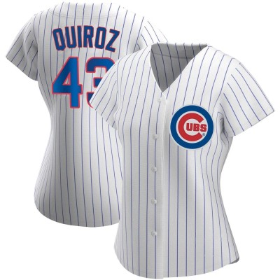 Women's Esteban Quiroz Chicago Cubs Authentic White Home Jersey