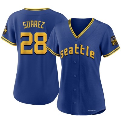 Women's Eugenio Suarez Seattle Mariners Replica Royal 2023 City Connect Jersey