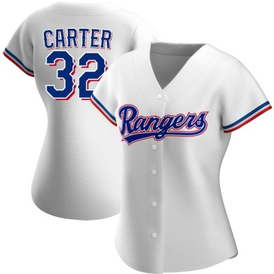 Women's Evan Carter Texas Rangers Replica White Home Jersey