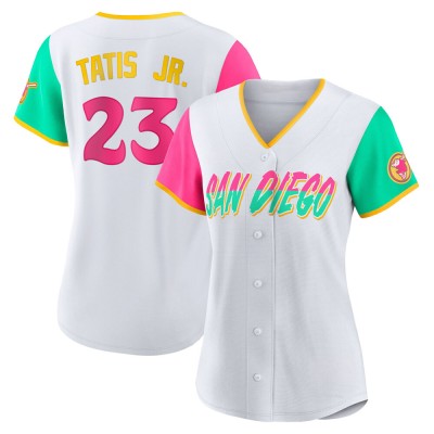Women's Fernando Tatis Jr. San Diego Padres Authentic White 2022 City Connect Jersey