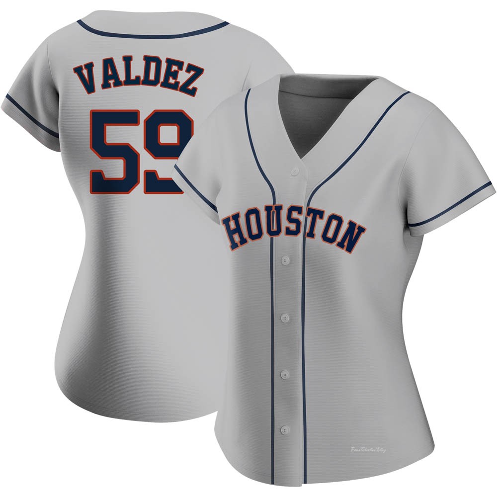Women's Framber Valdez Houston Astros Authentic Gray Road 2020 Jersey