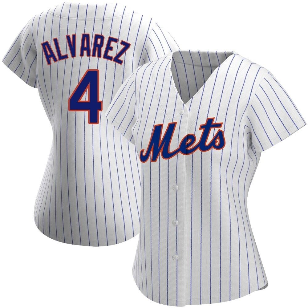 Women's Francisco Alvarez New York Mets Replica White Home Jersey