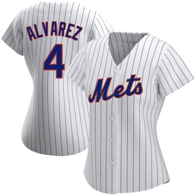 Women's Francisco Alvarez New York Mets Replica White Home Jersey