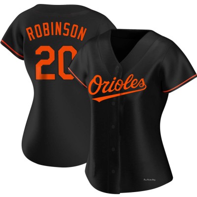 Women's Frank Robinson Baltimore Orioles Authentic Black Alternate Jersey