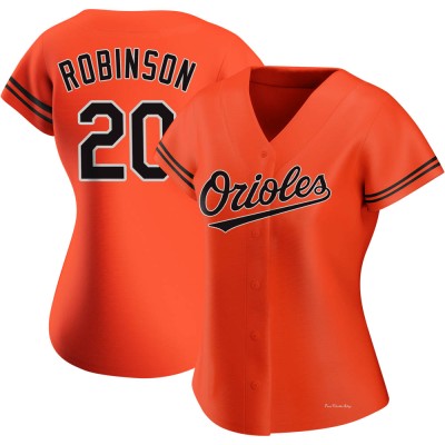Women's Frank Robinson Baltimore Orioles Authentic Orange Alternate Jersey