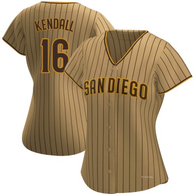 Women's Fred Kendall San Diego Padres Replica Tan/Brown Alternate Jersey