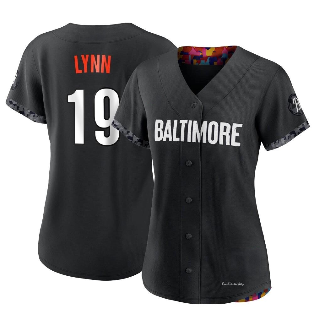 Women's Fred Lynn Baltimore Orioles Authentic Black 2023 City Connect Jersey