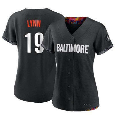 Women's Fred Lynn Baltimore Orioles Authentic Black 2023 City Connect Jersey