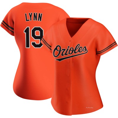 Women's Fred Lynn Baltimore Orioles Authentic Orange Alternate Jersey