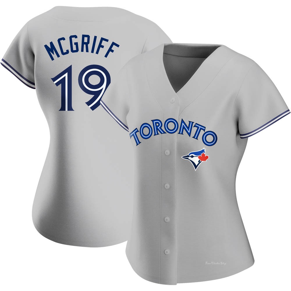 Women's Fred Mcgriff Toronto Blue Jays Authentic Gray Road Jersey