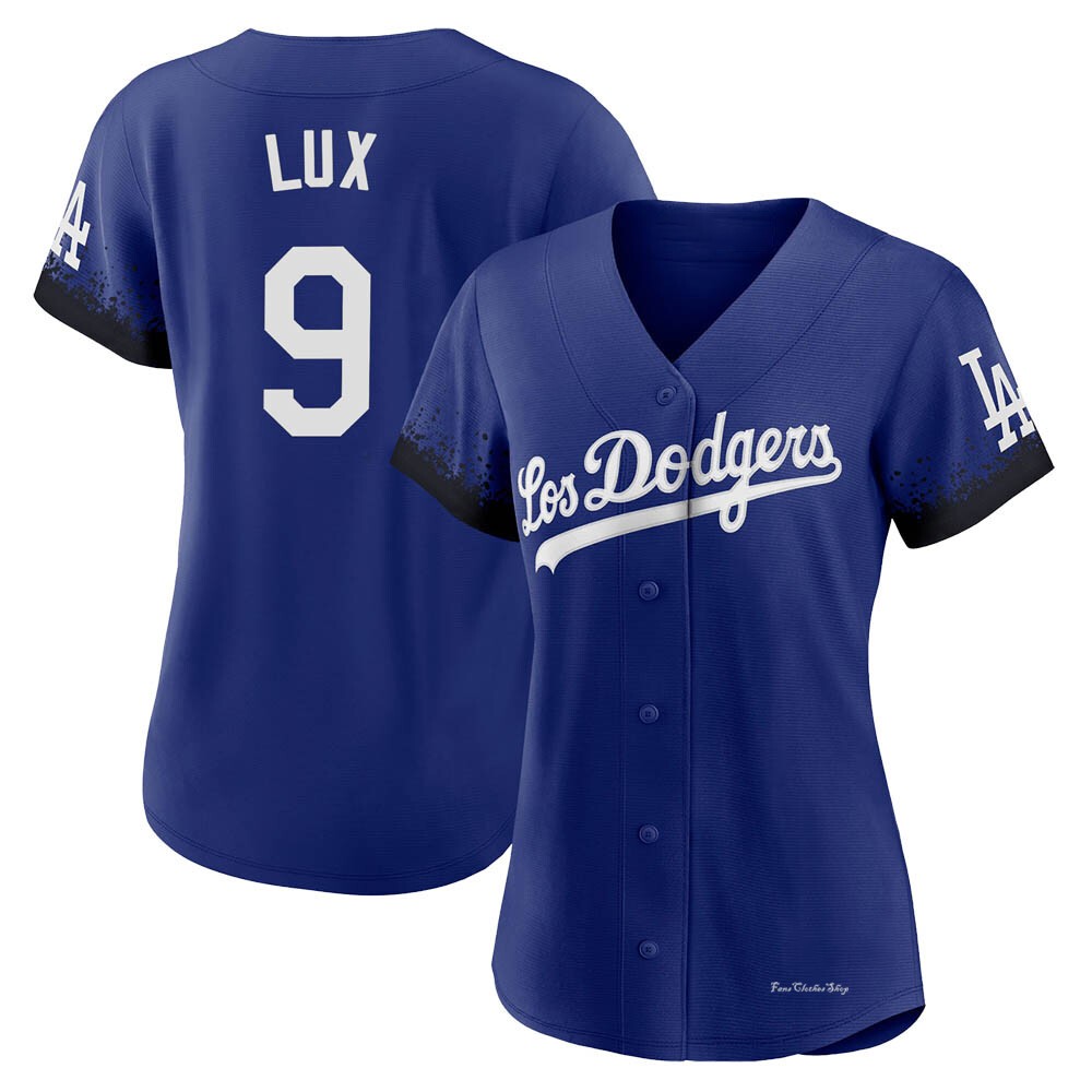 Women's Gavin Lux Los Angeles Dodgers Authentic Royal 2021 City Connect Jersey
