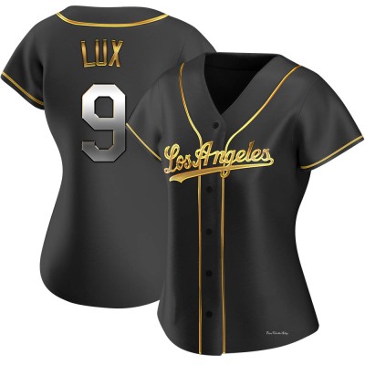 Women's Gavin Lux Los Angeles Dodgers Replica Black Golden Alternate Jersey