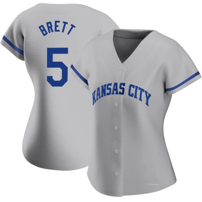 Women's George Brett Kansas City Royals Authentic Gray 2022 Road Jersey