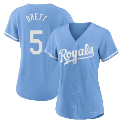 Women's George Brett Kansas City Royals Replica Light Blue 2022 Alternate Jersey