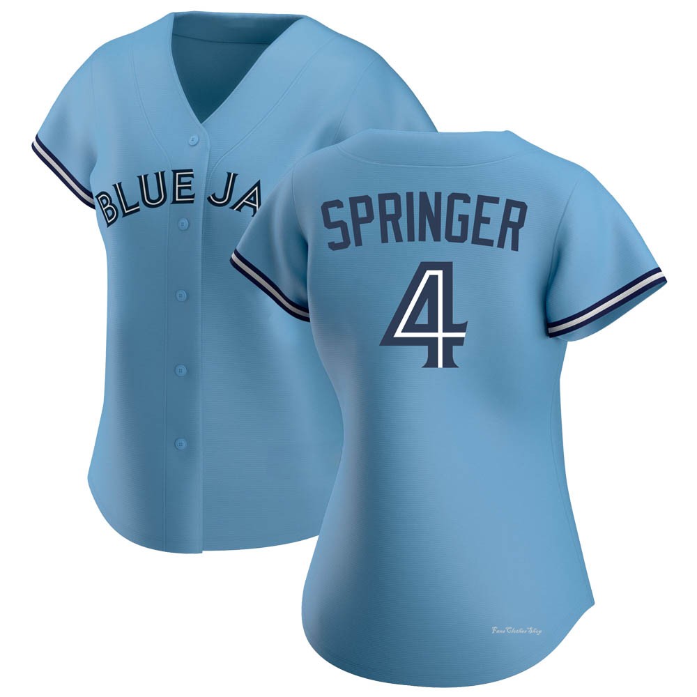 Women's George Springer Toronto Blue Jays Authentic Blue Jersey