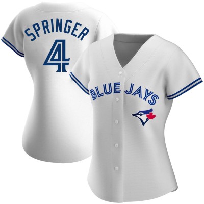 Women's George Springer Toronto Blue Jays Replica White Home Jersey