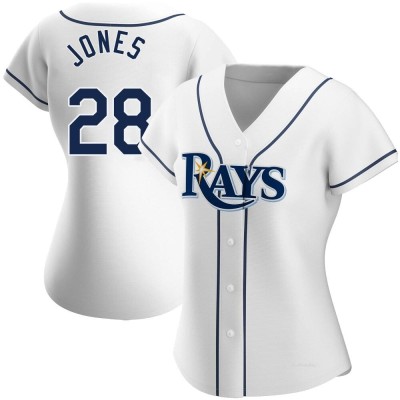 Women's Greg Jones Tampa Bay Rays Authentic White Home Jersey