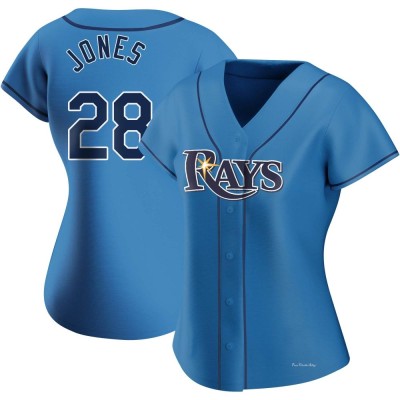 Women's Greg Jones Tampa Bay Rays Replica Light Blue Alternate Jersey