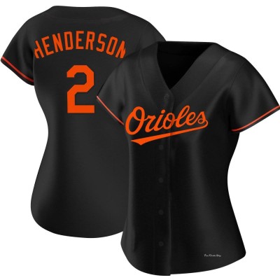 Women's Gunnar Henderson Baltimore Orioles Replica Black Alternate Jersey