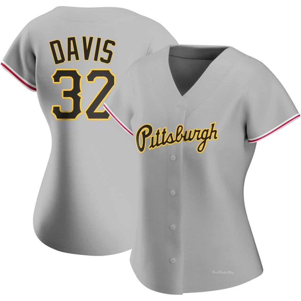 Women's Henry Davis Pittsburgh Pirates Authentic Gray Road Jersey