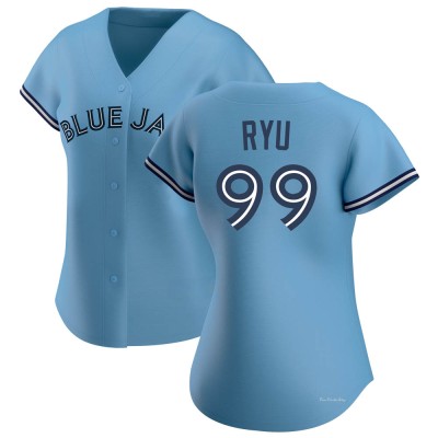 Women's Hyun Jin Ryu Toronto Blue Jays Authentic Blue Jersey
