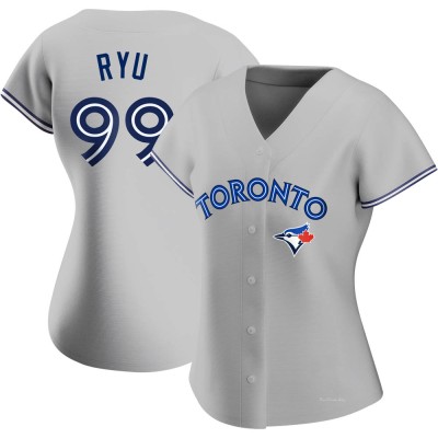 Women's Hyun Jin Ryu Toronto Blue Jays Authentic Gray Road Jersey