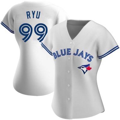Women's Hyun Jin Ryu Toronto Blue Jays Replica White Home Jersey