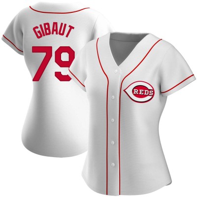 Women's Ian Gibaut Cincinnati Reds Replica White Home Jersey